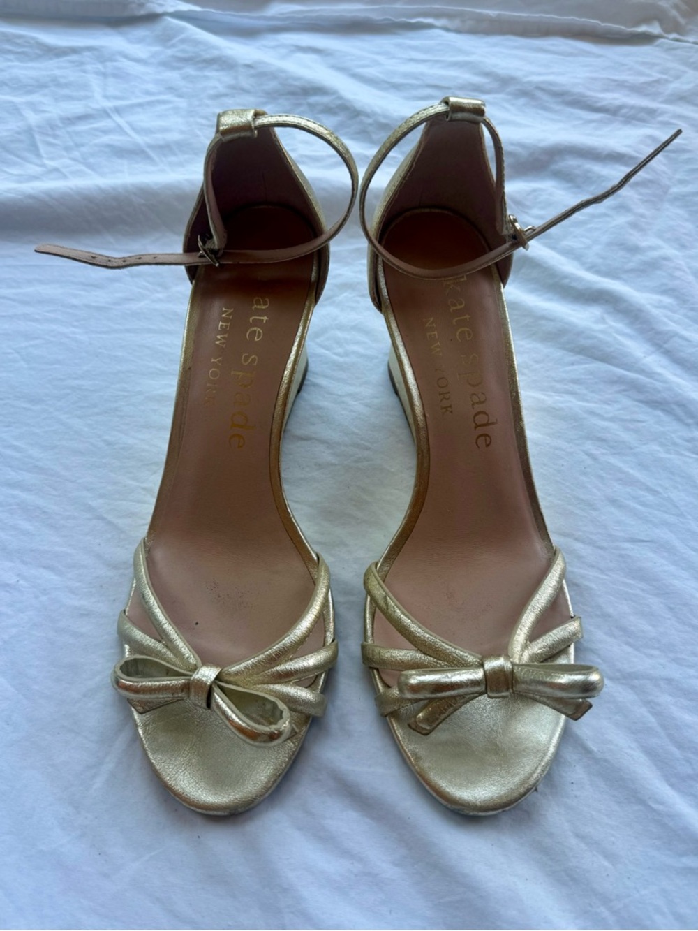 kate spade | Womens Flamenco Wedge Sandal | Color: Gold | Size: 9.5